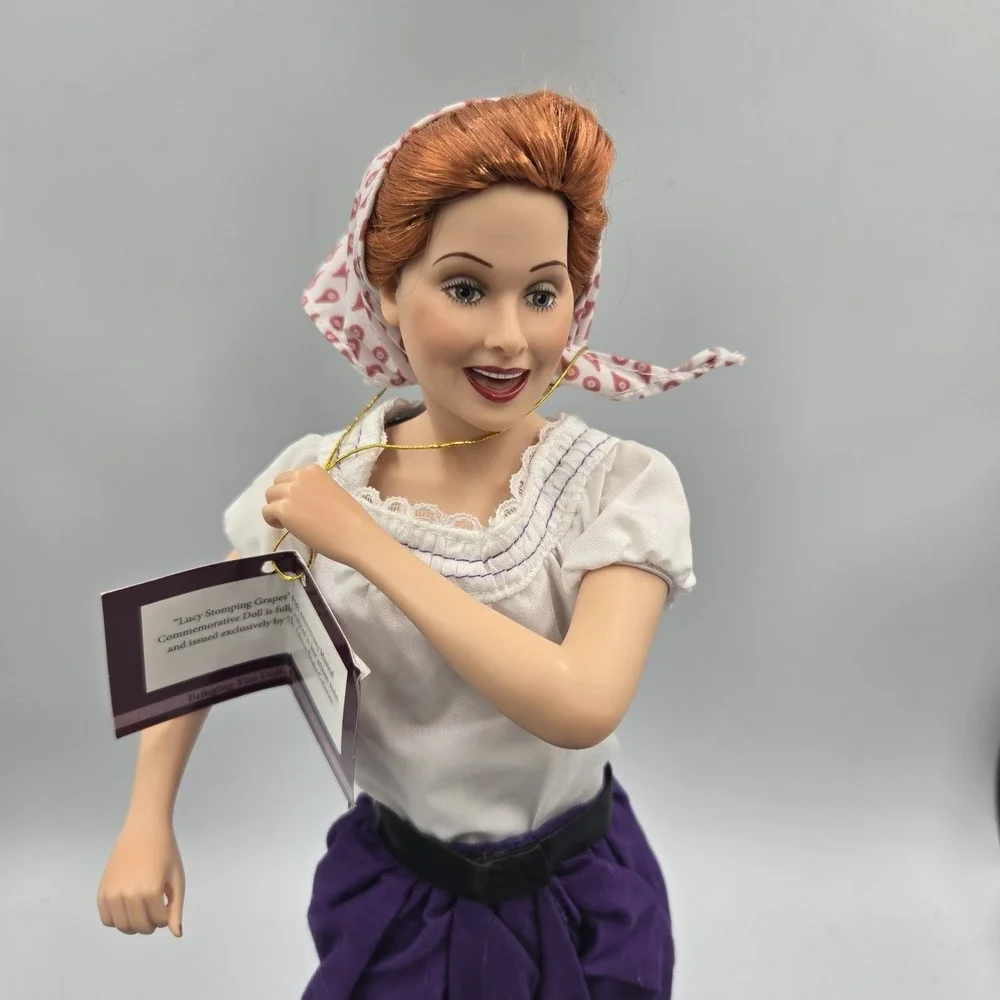 I Love Lucy Ashton Drake Doll Lucy Stomping Grapes 65th Anniversary Musical Read